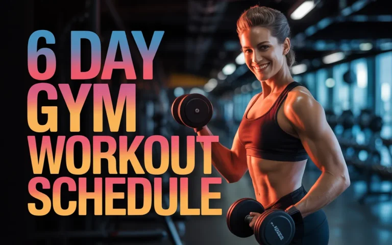 6 day gym workout schedule