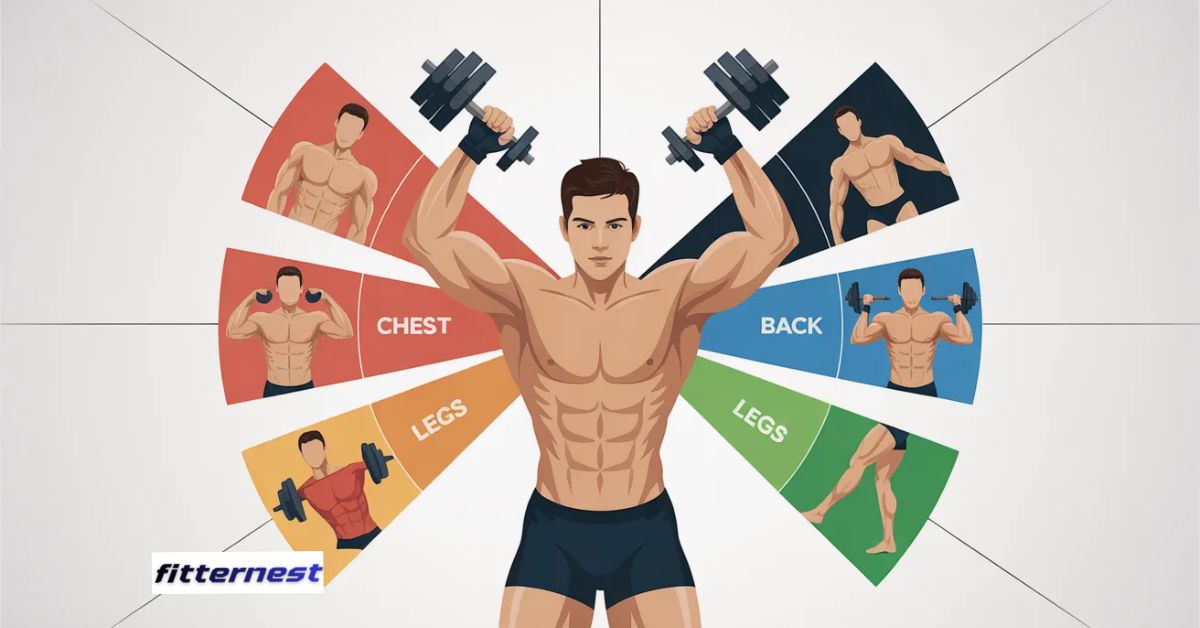 Split Training Example Workout Training Splits : Simple way 5-Day Workout Guide